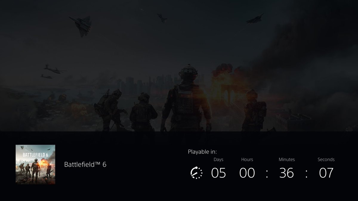 BountyVb's tweet photo. Only 5 more days, who else is ready!? 

#Battlefield6 #PS5 https://t.co/HurfBfohN6