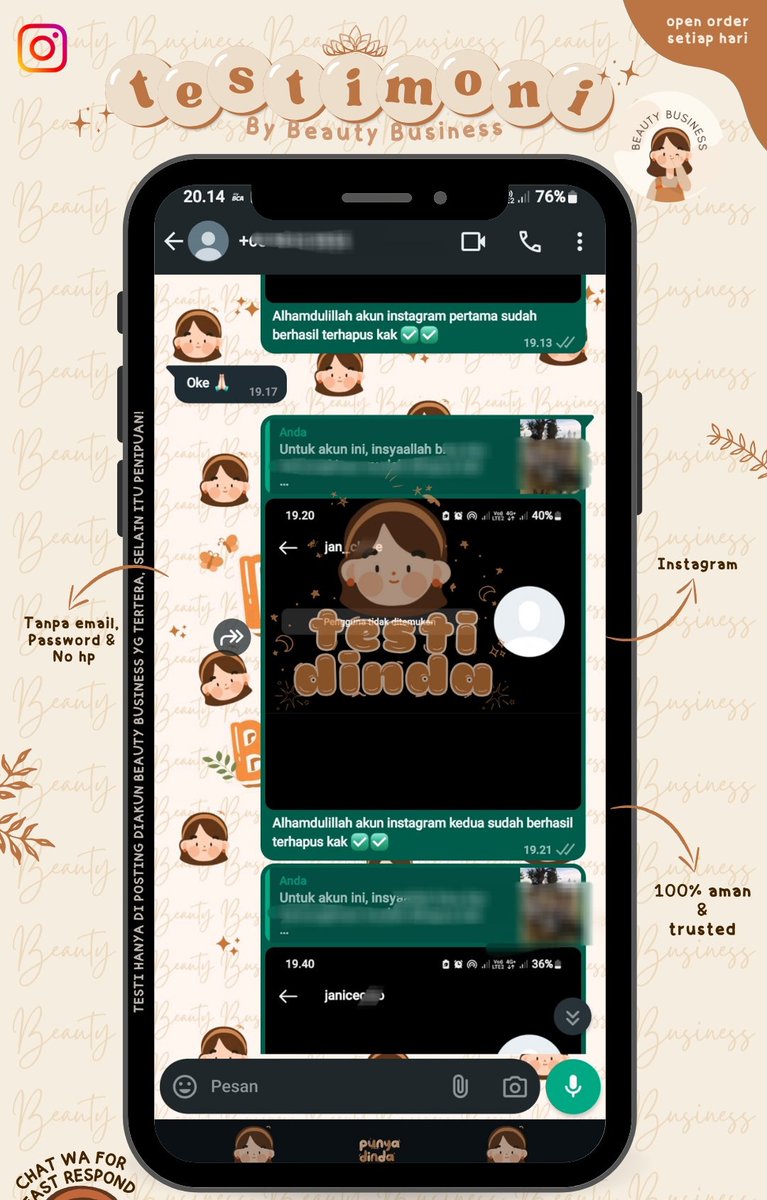 Jasa  Pemulihan Akun Dinda, Facebook,Tiktok
Instagram,
 Twitter, T Lindkedin
Whatsapp, Telegram?

 Akun dihack/terkunci/ditangguhkan?

Atau
Mau sadap wa &amp; hapus akun tanpa email/sandi/no hp?
 
Pengerjaan 1 jam sampai 2 jam✌️

WA.me/6289508114941