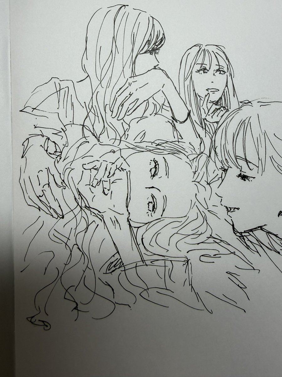 百均でノートとペン買って色々描いている 