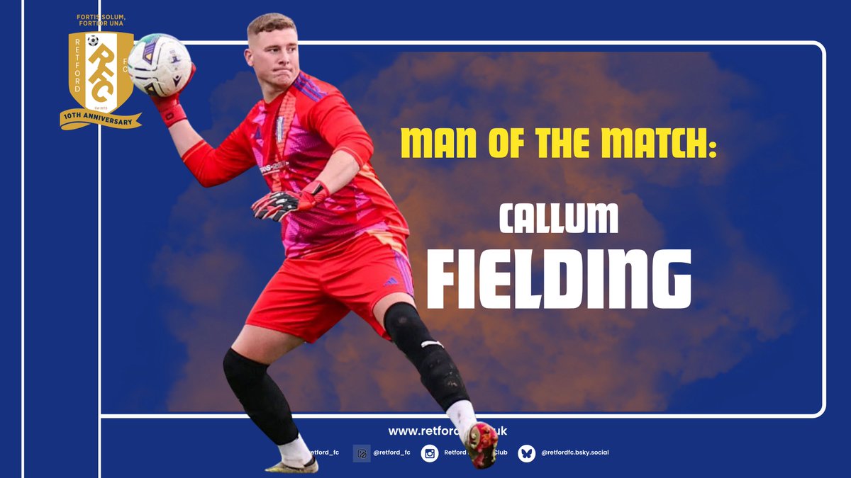 Our Man of the Match against GNG Oadby Town yesterday was CALLUM FIELDING.