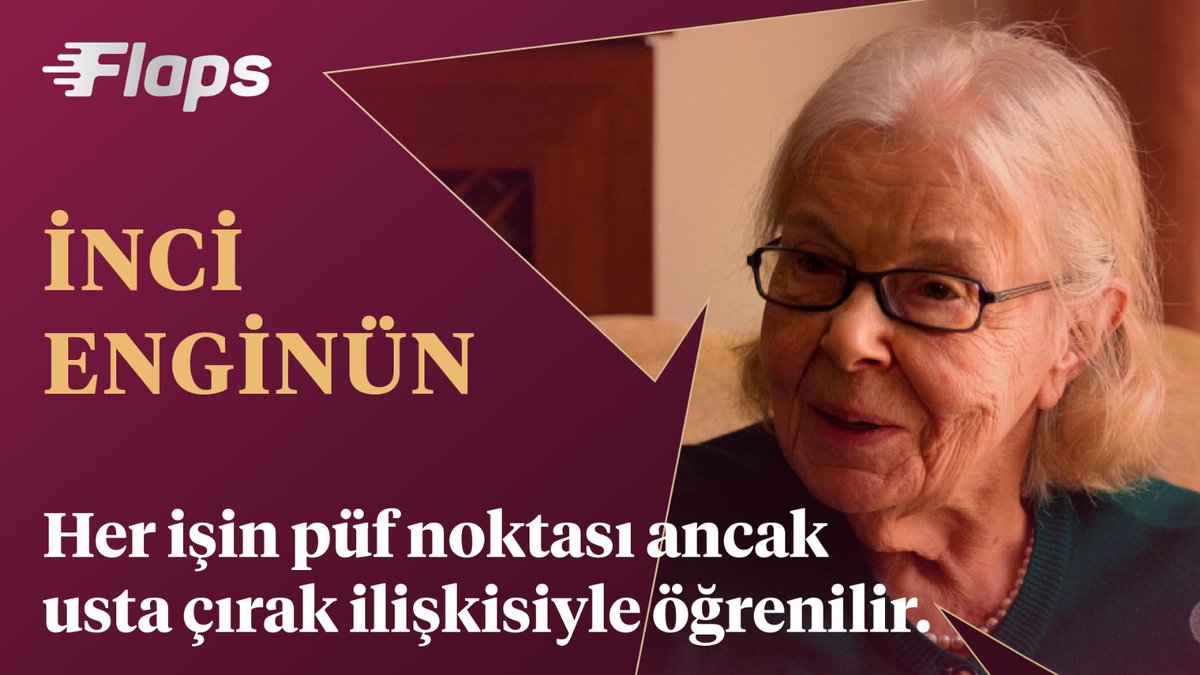 Akademide Usta Çırak İlişkisi— İnci Enginün x Flaps

Serimizin üçüncü bölümü yayında!

Şimdi izleyin: youtu.be/T7wlnjUfrqY