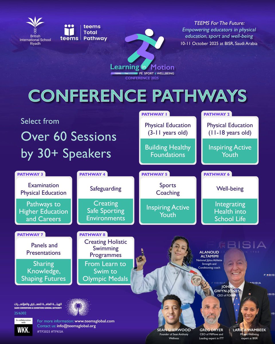 sauditimes_en's tweet image. 🌍🏅 The future of sport &amp;amp; education is here!
#LearningInMotion2025 kicks off at BISR Riyadh with 25 speakers &amp;amp; 50+ sessions — and #SaudiTimes will be there covering it all! 🎥✨

#SportsInnovation #EducationExcellence