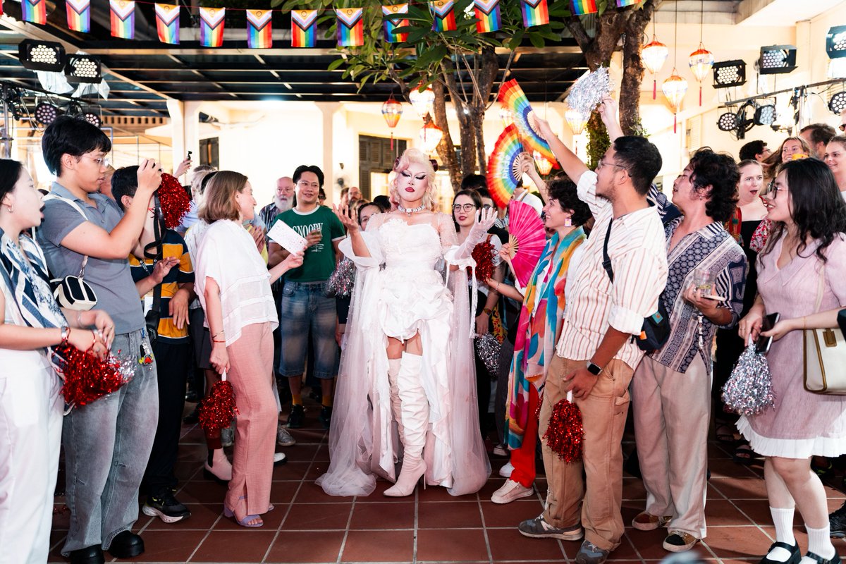 UKinVietnam's tweet photo. π #PrideParty in HΓ Nα»i & HCMC! π¬π§ Embassy & Consulate General celebrated love, respect & equality with the LGBT+ community and allies.
Honoured to support #HanoiPride & #VietPride π
The UK stands for acceptance for all. #PrideAlly https://t.co/QI9gokYiC7