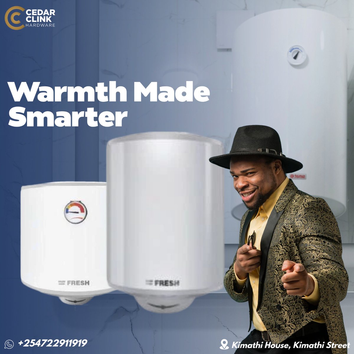 CedarClink's tweet photo. ❄️Cold showers? Not on our watch!
Our energy-efficient Water Boilers are engineered with advanced heat-exchange technology to deliver consistent hot water while minimizing energy consumption. Built for durability and cost savings, these systems guarantee uninterrupted comfort for your home or business.

Upgrade today — where performance meets efficiency.

📍 Location: Kimathi House, Kimathi Street, Nairobi
📞 Contact: 0722 911 919
🌐 Website: https://t.co/gSY3H2Phg7

👉 Call us today and make the switch to smarter, energy-efficient hot water solutions!

#CedarClink #EnergyEfficiency