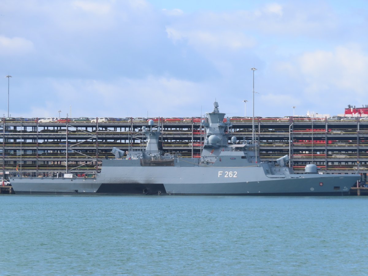 F262 FGS  Erfurt  in Southampton on the 5/10/2025.