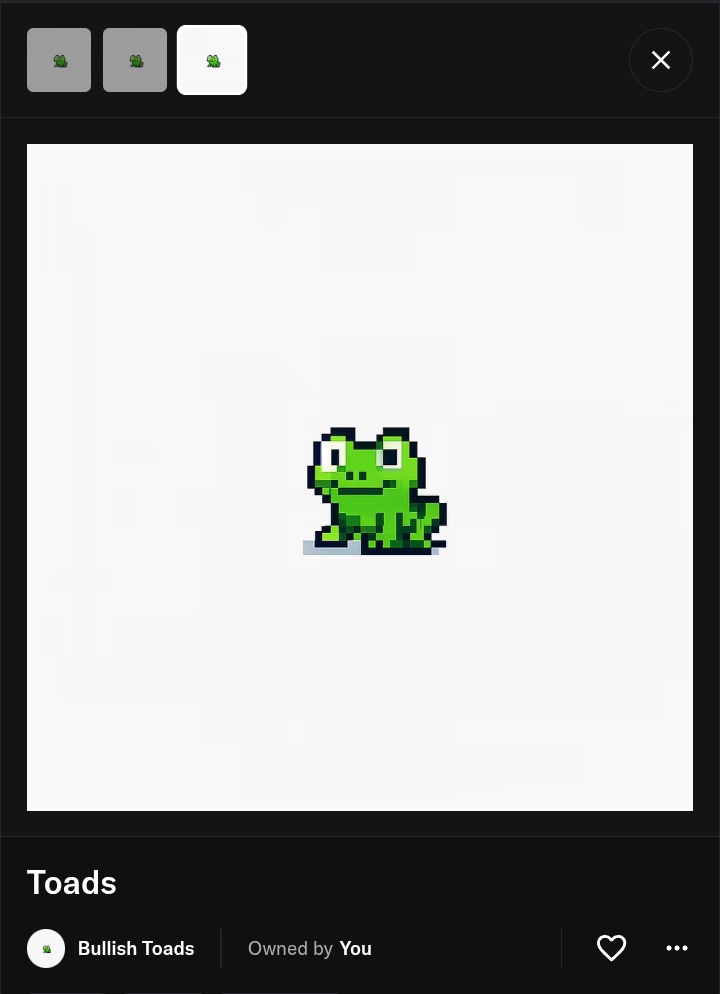 _web3oracle's tweet image. Swept a few @bullishtoads...
Let&apos;s moon this🚀🚀..
Might do a GA👀.