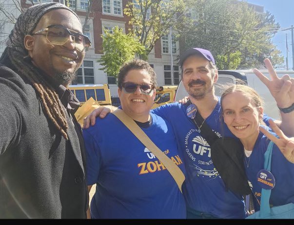 UFT_action's tweet image. Loved the energy in BK yesterday! 

Our UFT team came out in NUMBERS to canvass for Zohran Mamdani. 🍎🗽

#UFTvotes