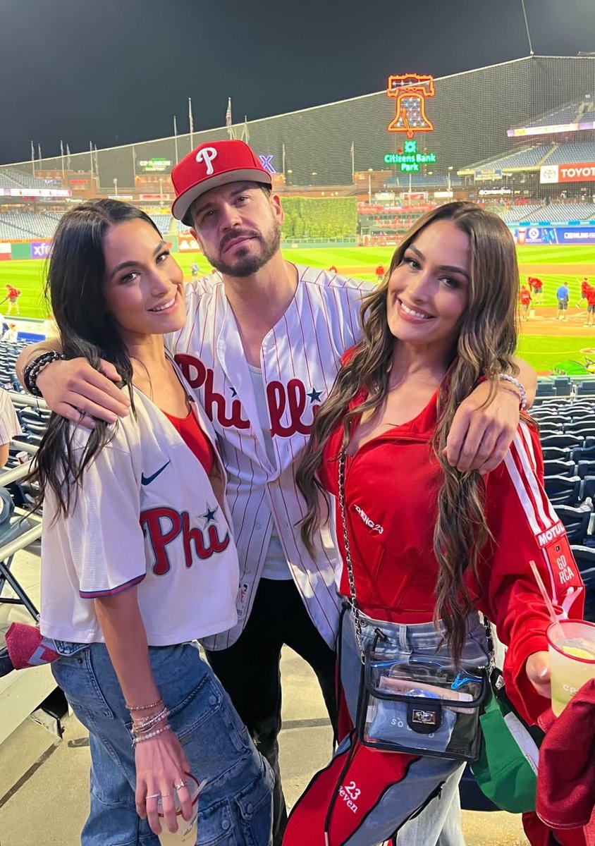 The Bella Twins at the Phillies game ⚾️