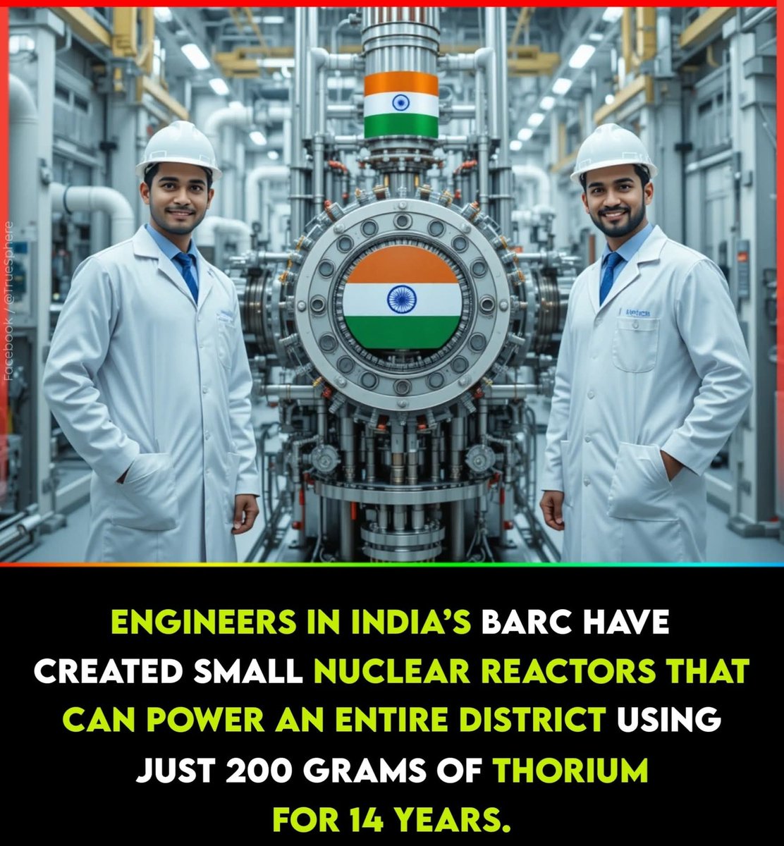 ByRakeshSimha's tweet photo. 40 years ago: Thorium is the magic element that is plentiful in Kerala and will solve India's energy crisis.

Today: Cheap Thorium reactors will solve India's energy crisis.