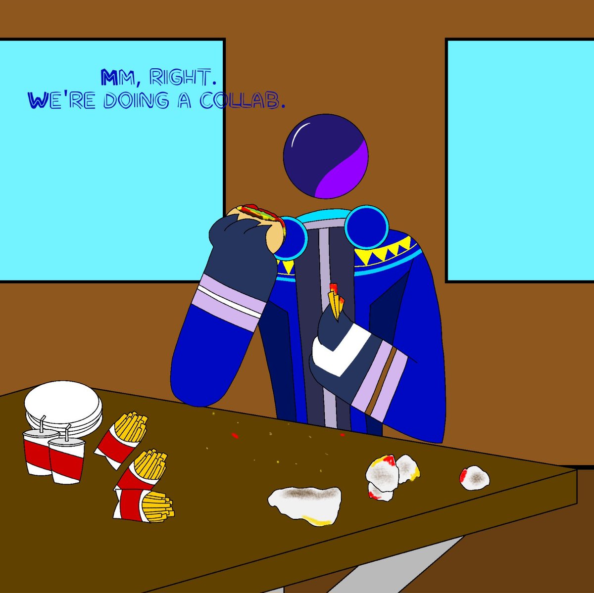 CilcyP's tweet photo. So long story short, I came up with this random comic idea that DJSS Mayday and one of the boys from 1010 do some Collab.
I'm tempted to make a full story of this

#Nostraightroads #nsrmayday #nsrhaym #djsubatomicsupernova https://t.co/oIFSAR5tHY