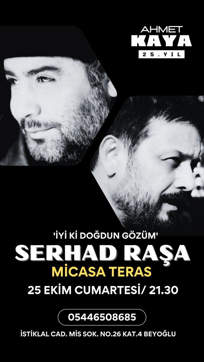 serhadrasa's tweet photo. MiCasa Teras 
25 Ekim Cumartesi 22.00 
Rez. 05446508685 https://t.co/JKR2fcQUHW