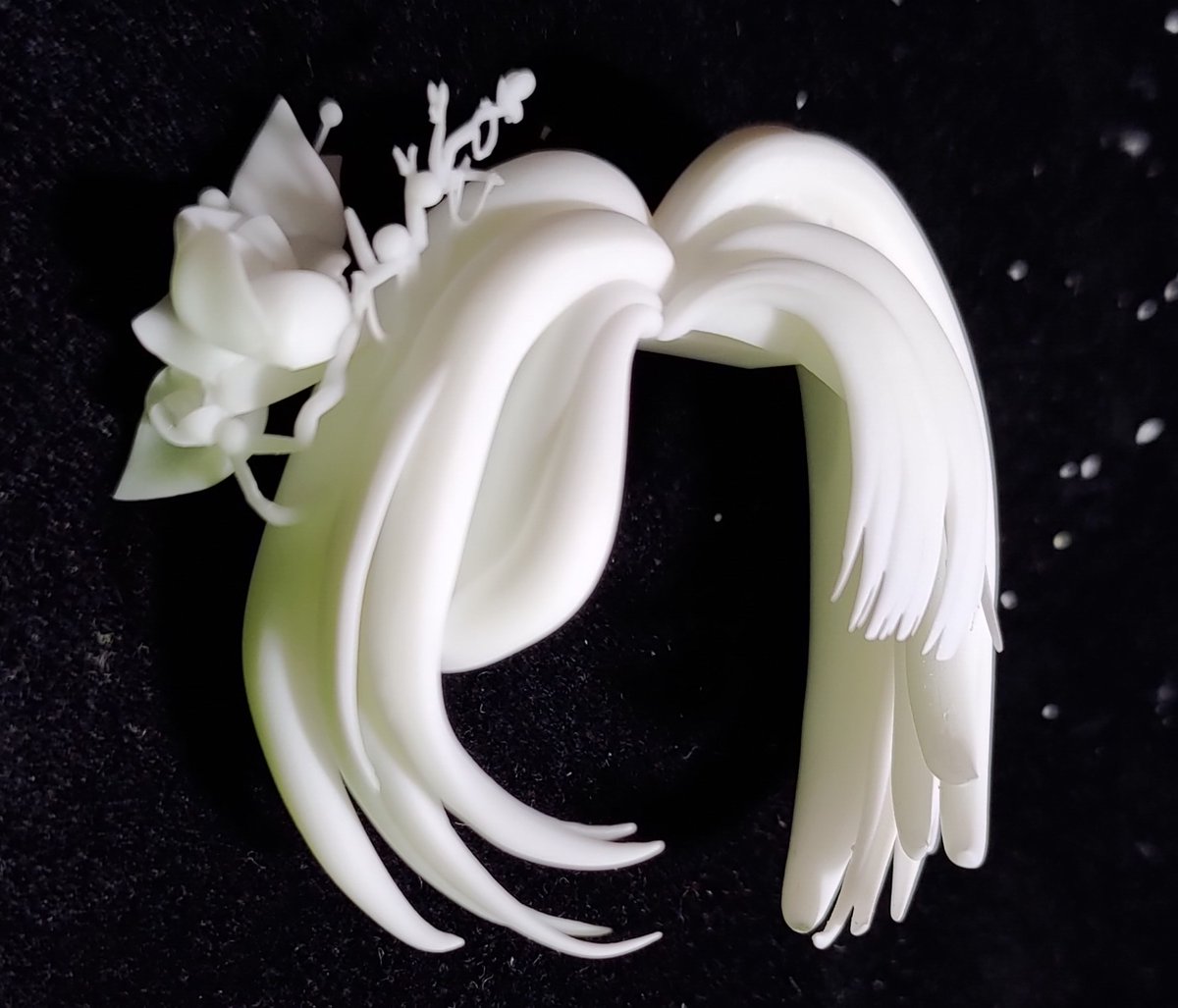 修一修大概是這樣
還是要說髮飾有夠難修