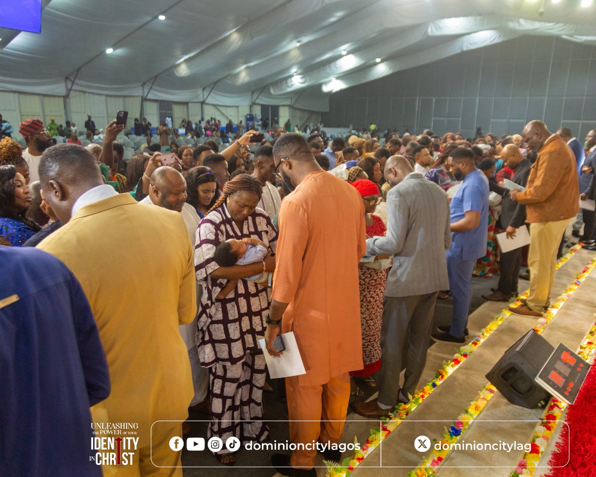 dominioncitylag's tweet photo. “Children are a gift from the Lord; they are a reward from Him.” Psalm 127:3 (NLT).
Today, we dedicated 8 wonderful children in Service. To God be the Glory!
#DominionCity #DCLagosHq #SundayService #PowerOfIdentity #SupernaturalAdvantage https://t.co/XPxw5IZaPY