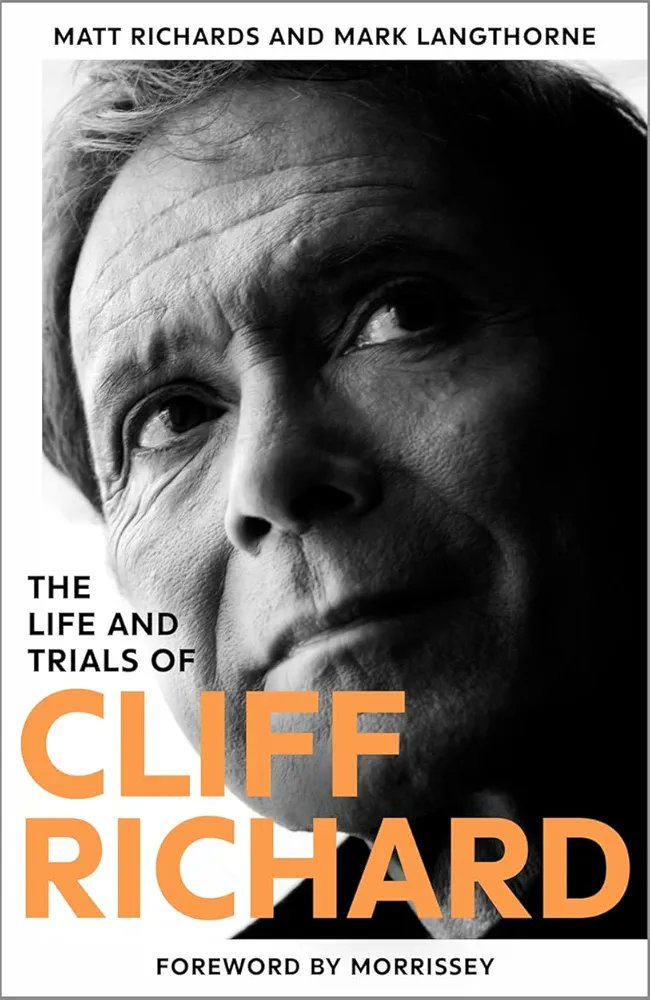 Out 13th November.

The Life and Trials of Cliff Richard by Mark Langthorne &amp; Matt Richards with a foreword by Morrissey.

The book explores the highs and lows of Sir Cliff’s extraordinary life and career.

#CliffRichard #Morrissey
