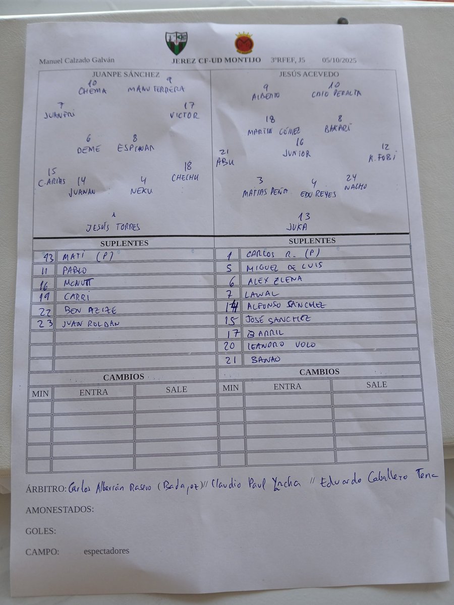 ⚽️<a href="/JerezClubFutbol/">Jerez C.F.</a> y <a href="/udmontijo_ok/">udmontijo</a> buscan los 3 puntos para escalar posiciones en la clasificación. Los locales aún no han ganado en los 4 partidos disputados 

📻Te lo contamos desde el Manuel Calzado en Canal Extremadura Radio, Twich y <a href="/enjuegoCEX/">Extremadura en Juego</a>‼️