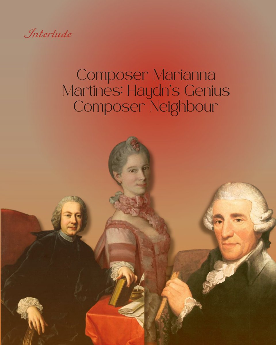 interludeHK's tweet photo. An overlooked genius of the 18th century: Marianna Martines
https://t.co/xqOdNqG8pB
#MariannaMartines #WomenInMusic #ForgottenGenius #Haydn #Mozart https://t.co/V4f3q7PZh7