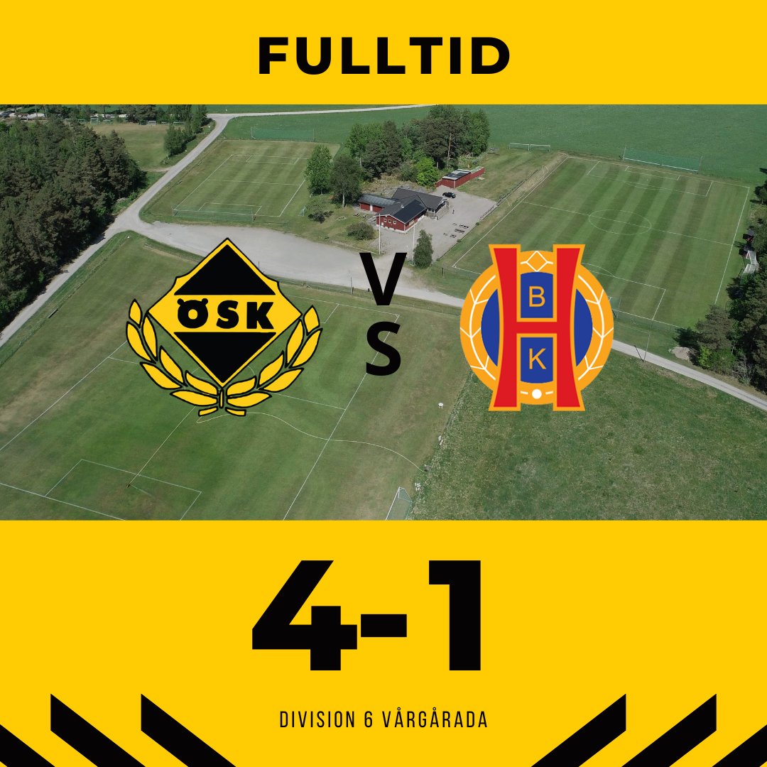 Vi avslutar säsongen med seger! Vi säger grattis till Sandhult och Töllsjö som välförtjänt tar platsen upp i div 5.

Vi ses i vår igen! 💛🖤