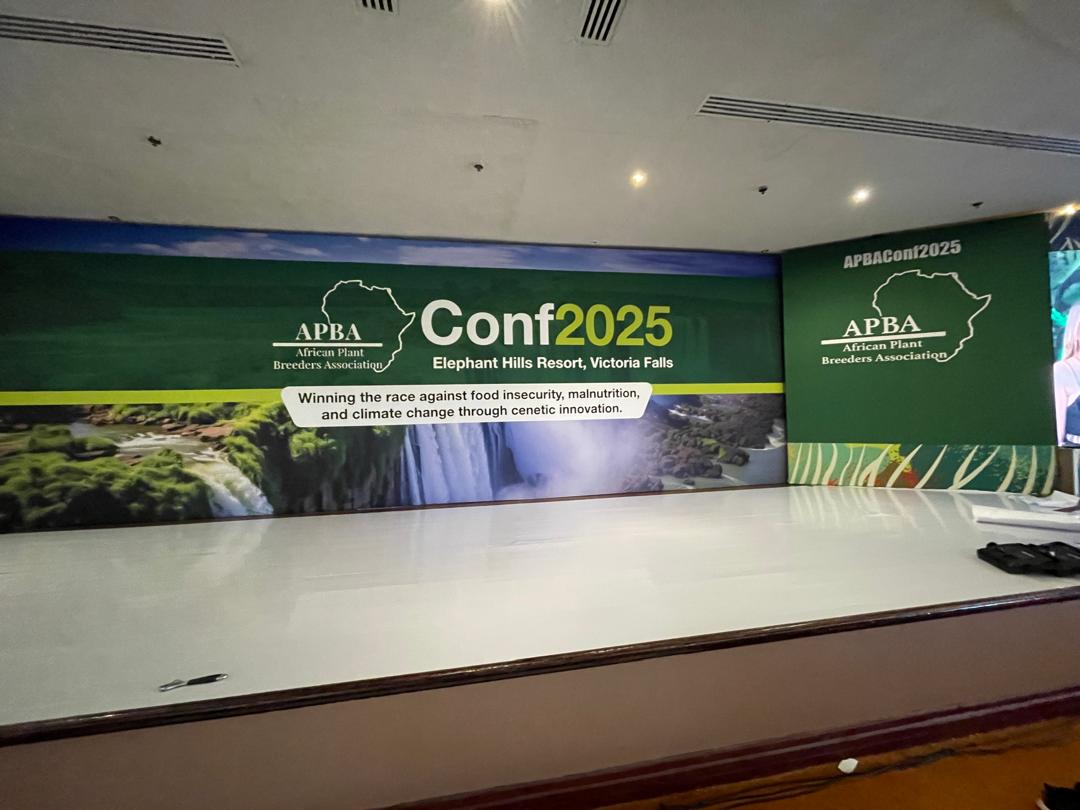 The stage is almost set at Elephant Hills Resort, Victoria Falls for the 4th APBA Conference 2025.

Tomorrow, we bring together brilliant minds to discuss “Winning the Race Against Food Insecurity, Malnutrition and Climate Change through Genetic Innovation".

#APBAConf2025