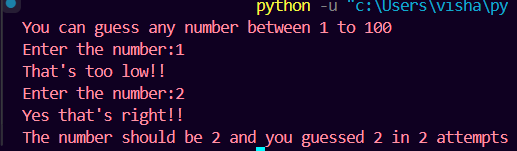 VishakhaKa58462's tweet image. Built a simple Number Guessing game using NumPy today ... Learned more concepts which I’ll be posting tomorrow. Slowly levelling up with practice..
#python #numpy