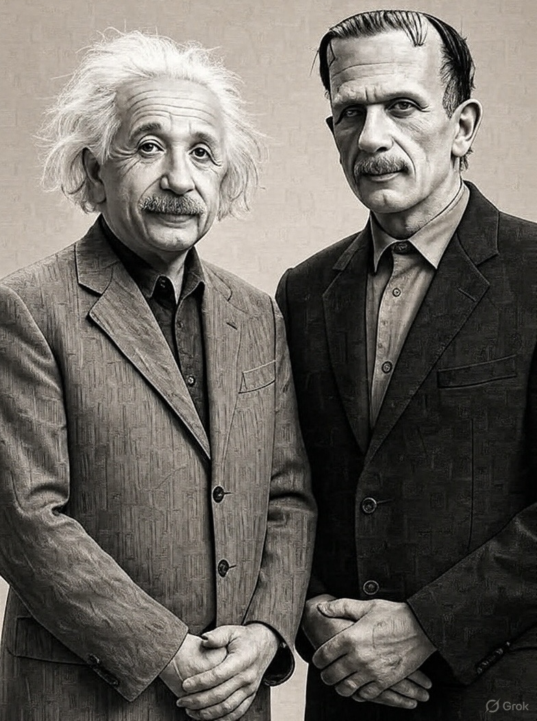 —Albert Einstein era listo, pero feo.
—Para feo, su hermano Frank Einstein.