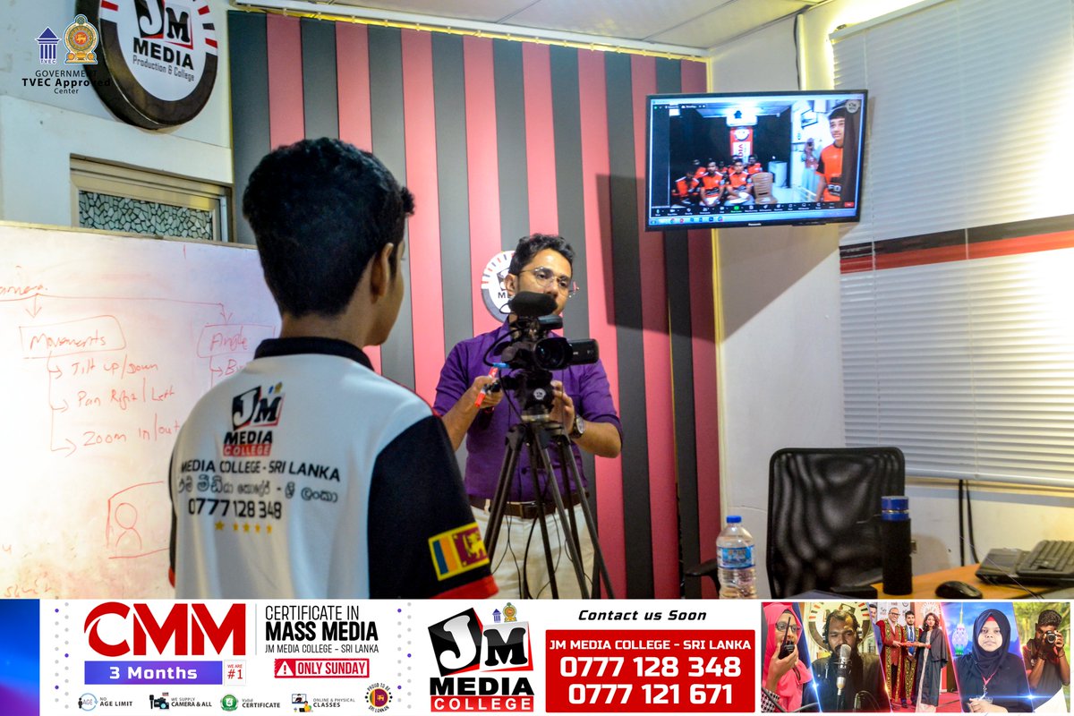 I gave a comprehensive lecture on the topic of how to think creatively. also gave practical training on documentary filmmaking and video camera operation.

I gave this lecture at JM Media College - Sri Lanka.
#growthmindset #goals #raashidmalhardeen #futuresrilanka 🇱🇰❤️