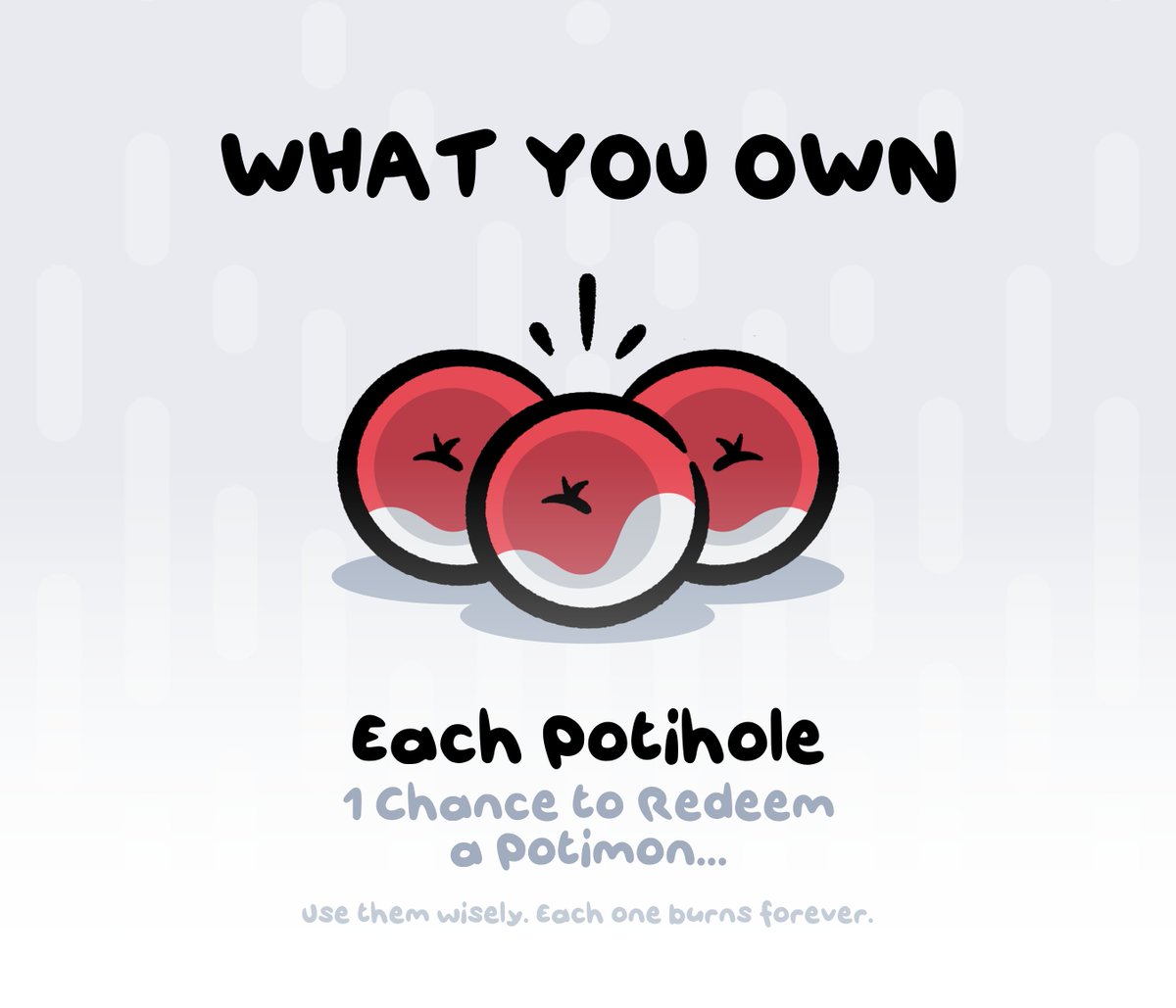 What are Potiholes? 👀
And how do you actually get a Potimon?

Here’s how it works: 👇