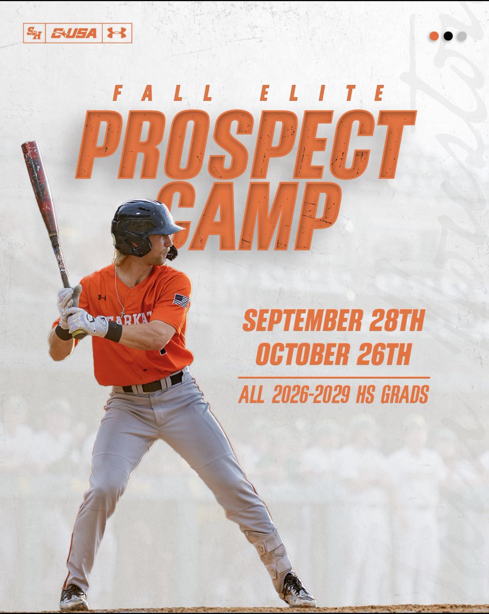 1st Fall Prospect Camp SOLD OUT!

Sign up for October 26th while there are spots! 

This is a great opportunity for our staff to see you compete! 

COME BE A BEARKAT! #EatEmUpKats

All High School players Welcome!  

shsubaseball.totalcamps.com/shop/EVENT