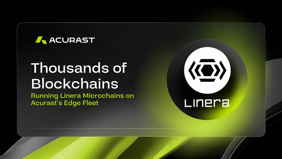 Acurast and Linera announced an exploratory partnership on May 22, 2025.
​The collaboration aims to run thousands of Linera microchains.
​These microchains will run on Acurast’s globally distributed Edge Fleet.
​Acurast is a rapidly growing DePIN