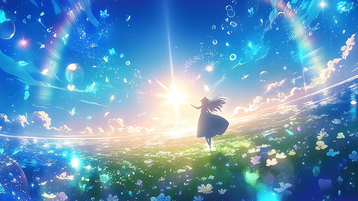 BitMusicWorld's tweet image. 朝日は今日も
貴方の元へ
#AIイラスト︎