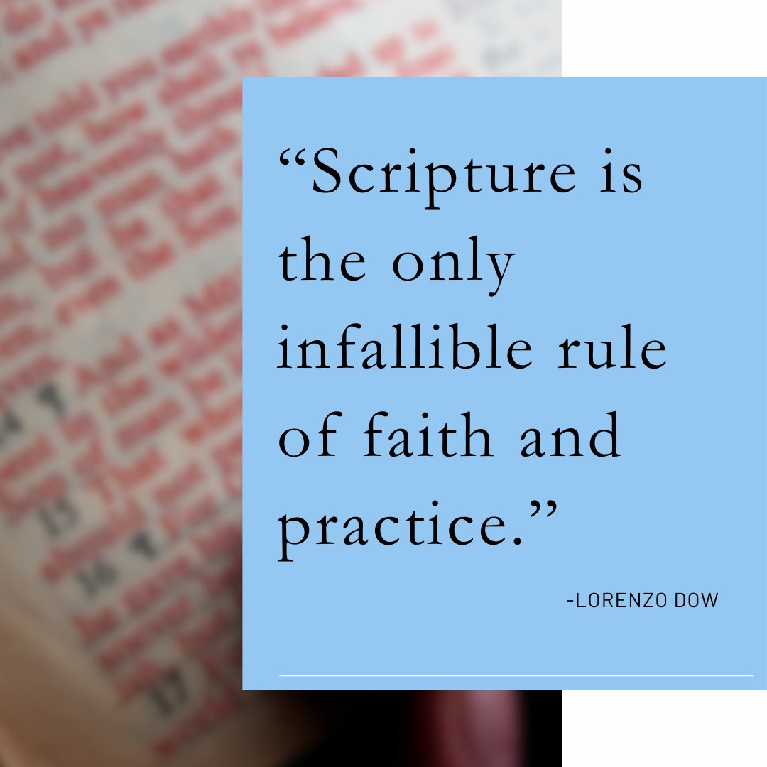 ChristianUnion's tweet image. “Scripture is the only infallible rule of faith and practice.” – Lorenzo Dow

In a world of shifting opinions and uncertain truths, God’s Word stands unshaken. May we anchor our lives to it. #Scripture #Truth #ChristianLeadership #BibleIsTrue