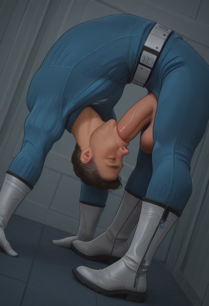 zanefroy's tweet photo. Because why settle for a hand when your powers got you covered.

#MrFantastic #ReedRichards #BaraArt #Bara #AI #SelfSuck https://t.co/NPFKjPx8iX