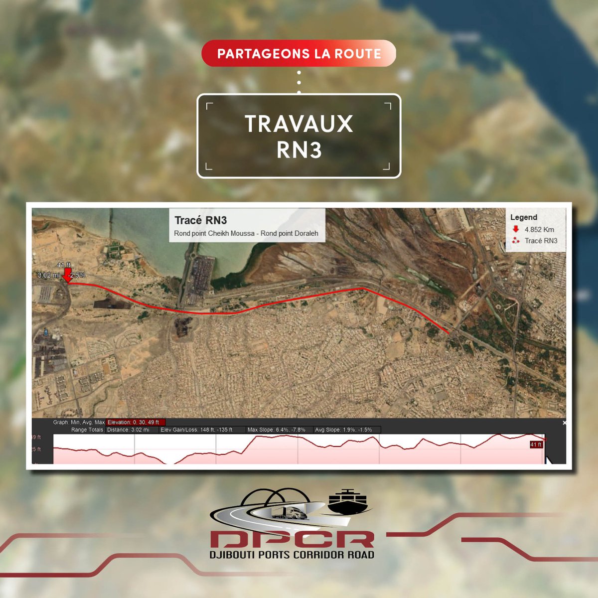 🚧 Lancement demain de la campagne d’entretien courant sur la RN3

Dans le cadre de notre programme d’entretien courant, une campagne de réparation des dégradations localisées de la chaussée sera lancée demain sur la Route Nationale n°3 (RN3).
Cette opération a pour objectif
