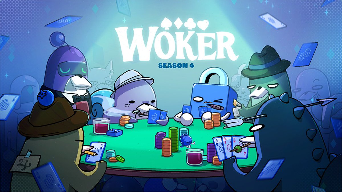 bywassies's tweet photo. Woker Season 4 starts next Sunday!

Twelve fortnights of bluffs, bold plays, and fresh stakes to chase together.

📅 Date: Sunday, October 12
⏰ Time: 5PM UTC/ 12PM ET
🎟 Register (Holders only; use the same handle as in our TG Guild/Discord):
https://t.co/ulNNmGafUt https://t.co/4rtLSo6Cfq