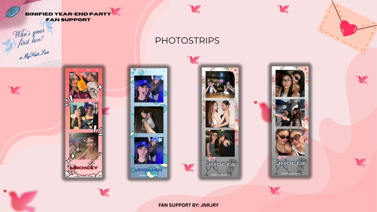 BINIFIED FAN SUPPORT  

HAND BANNERS, SOLO POLAROIDS, &amp; PHOTOSTRIPS 

🌸 mbf, like, &amp; rt (show proof)
🌸 Strictly 1:1 (limited quantity &amp; random pull)
🌸 Loc: tba
🌸 Open for trades &amp; donations (with perks) 

Fan support by <a href="/jnrjry/">dria</a> 

#BINIFIED #BINI #BINIfiedPHArena