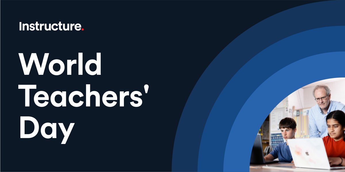 Instructure's tweet image. Remember your first math win? Or when Shakespeare finally made sense? ❤️
 
Educators make those moments possible. They don’t just teach, they shape memories that last a lifetime.
 
Tag a teacher who made a difference. 👇
 
#WorldTeachersDay #EdTech