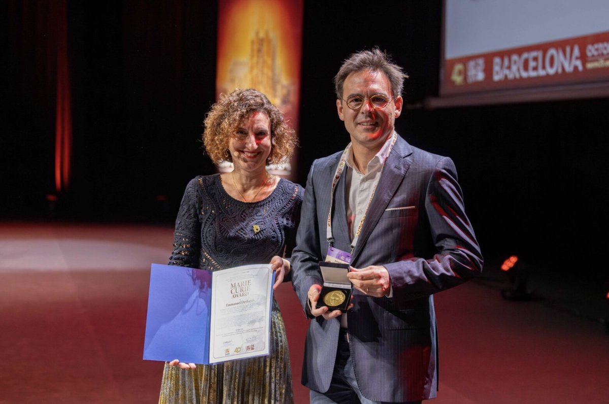 EANM_NucMed's tweet image. Congratulations to Emmanuel Deshayes for receiving the #MarieCurieAward for his abstract &apos;Dosimetry of [177Lu]Lu-edotreotide in patients with grade 1 or grade 2 gastroenteropancreatic neuroendocrine tumours: Results from the COMPETE Phase 3 trial&apos;. 👏

© Faistauer Photography