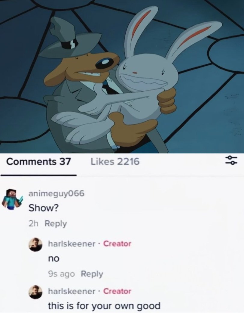 I did show this cartoon to a family friend and she was like, "Wow! They're so cute." 
#SamandMax