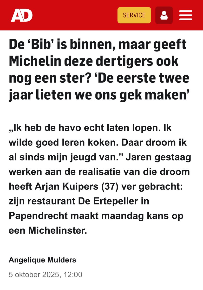 Nee, ze krijgen geen ster, want ze hebben al een Bib. Beide kan niet, <a href="/ADnl/">AD.nl</a>  😂