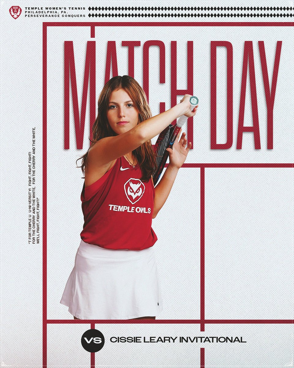 Sunday Funday 🎾

🆚 | Cissie Leary Invitational
📍 | Philadelphia, Pa.

#GoOwls