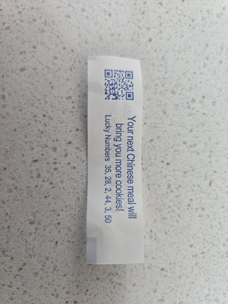 Worst fortune cookie fortune ever...