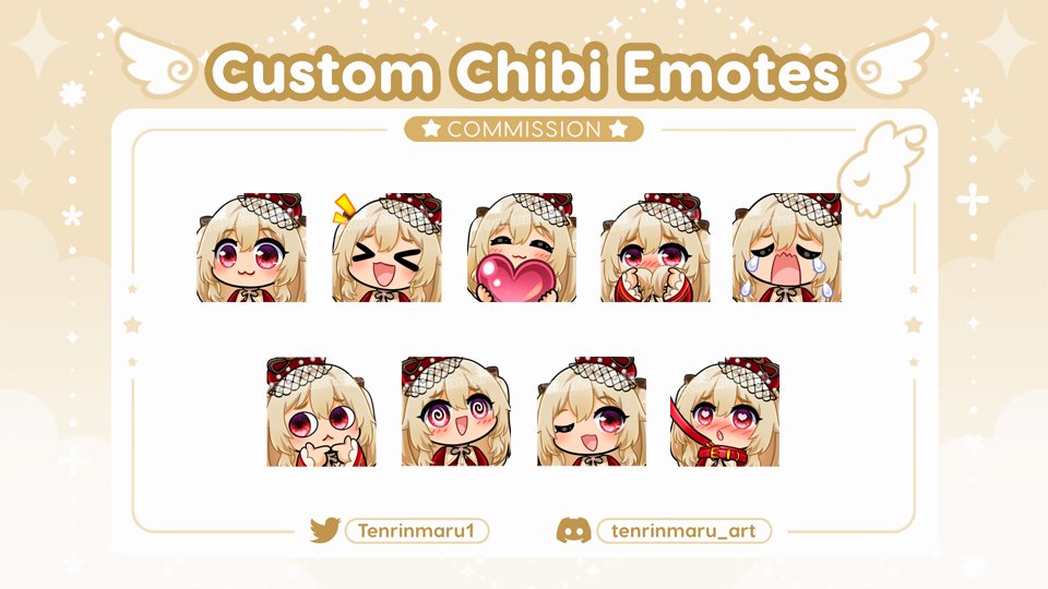 🌸Emotes commission for GhostRice🌸
 Thank you so much♡

#VGenComm #VGen