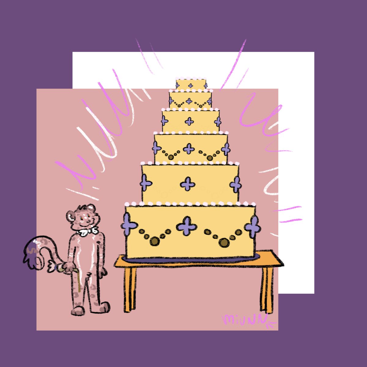 MiuNNdraw's tweet photo. Day 5. Pièce montée
#cake #sweetober #cute #furry #miunndraw https://t.co/rvGSiMTIOt
