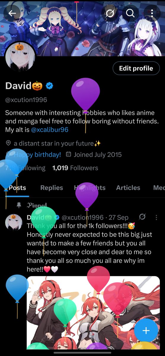 Unc woke up to balloons!!!!🎉🎂🥳