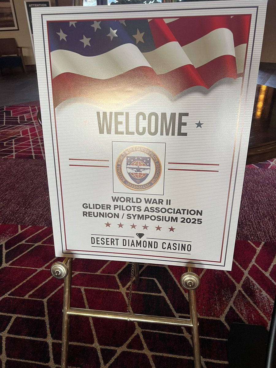 Spent three days with great people of the World War II Glider Pilots Association. Presented Detroit Mission: Chalk #19 &amp; Chalk #38, Glider Assault on Normandy, June 6, 1944.