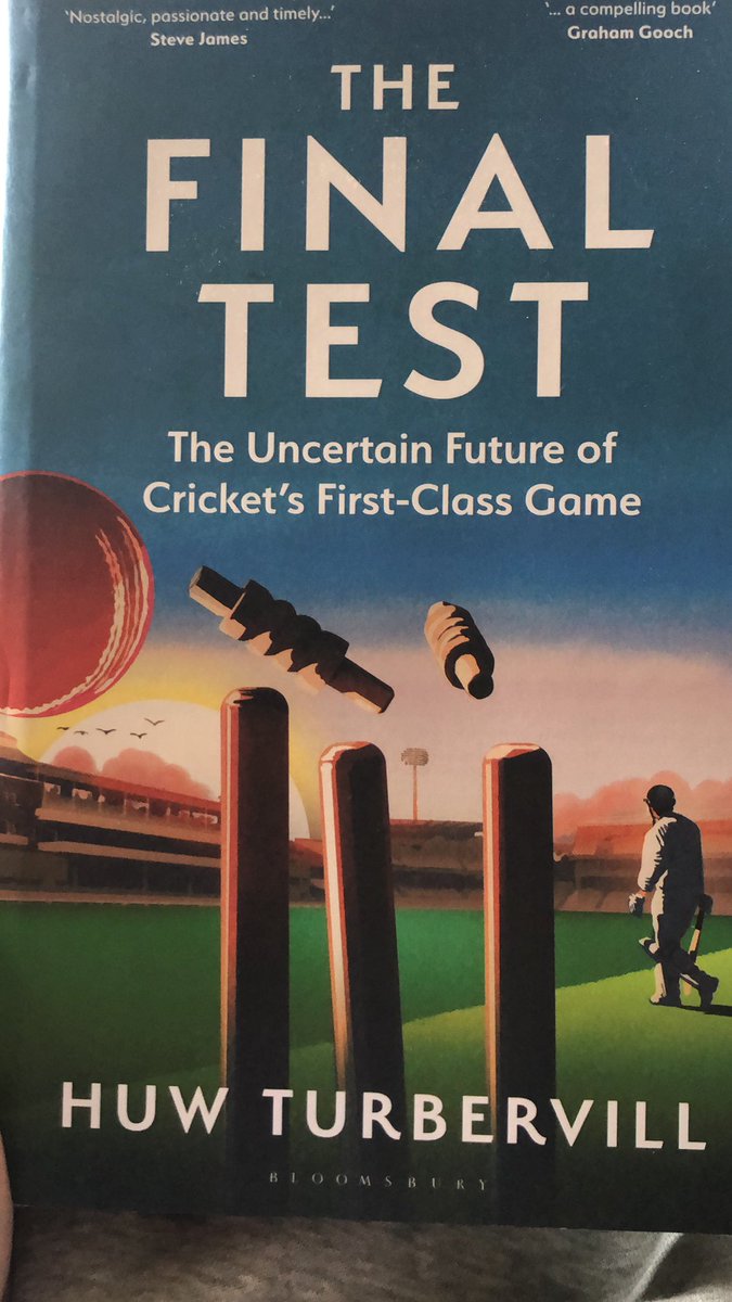 I’ve deliberately dragged-out reading this book so that it has lasted me thru the season. Today I read the final 2 chpts. 
Crisply written. Often funny. Hugely sentimental. Evokes memories of great series and players. 
Very strongly recommend to all cricket lovers. 
Cc <a href="/huwzat/">Huw Turbervill</a>