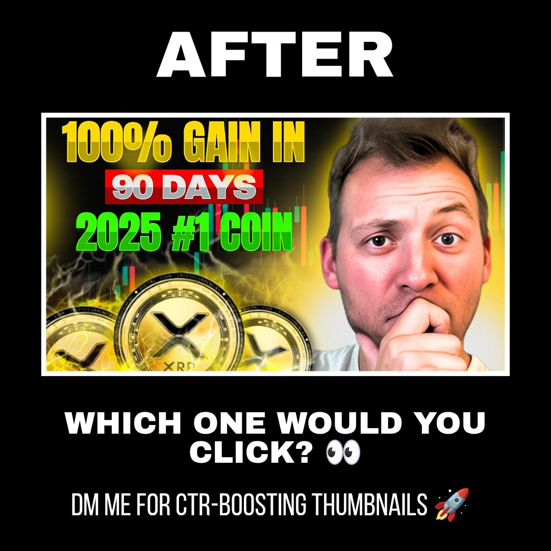 ClickBoostWorks's tweet image. Before vs After Thumbnail 🔥
First impressions matter.
Which one grabs your attention more? 👀
👉 DM me for clickable thumbnails that boost CTR 🚀

#youtubethumbnails #ctrboost #graphicdesigner #youtubegrowth #contentcreators #youtubedesign