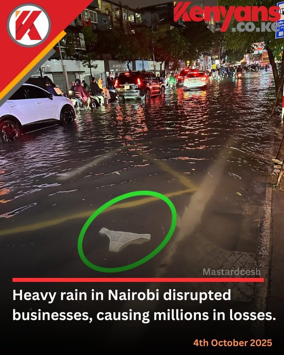 Heavy rains rocking the city.