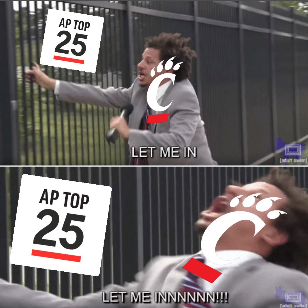 Bearcats are the first team out of the Top 25 rankings