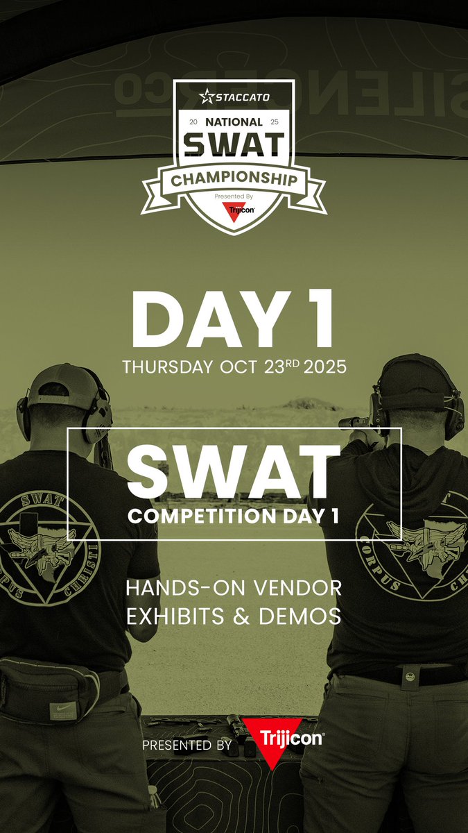 Gcodeholsters's tweet image. Not just showing up. We’re bringing gear built to perform—and standing beside the operators who demand it.
See you in Vegas.
#GCode #SWATNationals #ProSafeTensioning #BuiltForTheMission