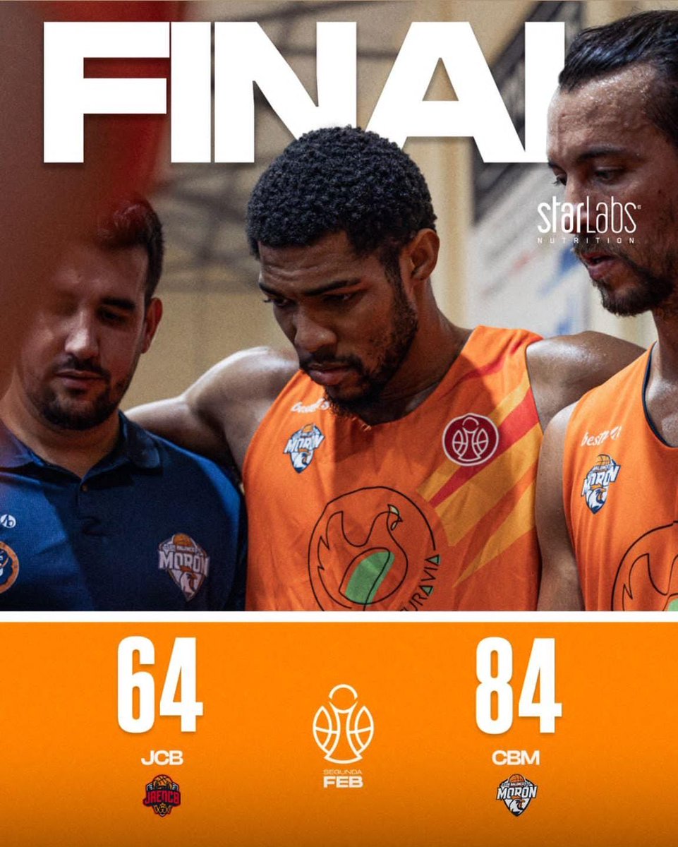 cbmoron's tweet photo. FINAAAAAAAAAL!!!! Nos llevamos la primera en nuestro debut liguero🧡🖤

Gracias y mucha suerte en la temporada @jaencb https://t.co/FnKWJ9q1JC